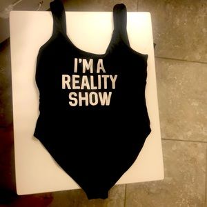 Woman one piece bathing suit